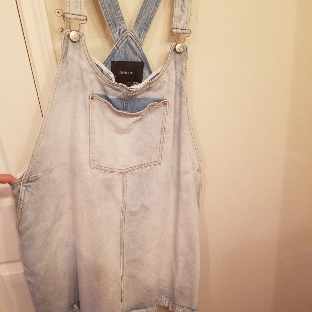 Forever 21 denim overall dress